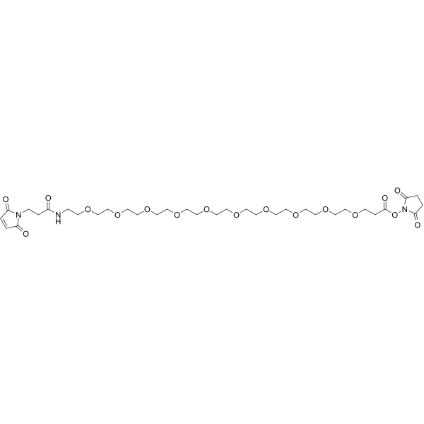 Mal-amido-PEG10-C2-NHS ester 1137109-22-8